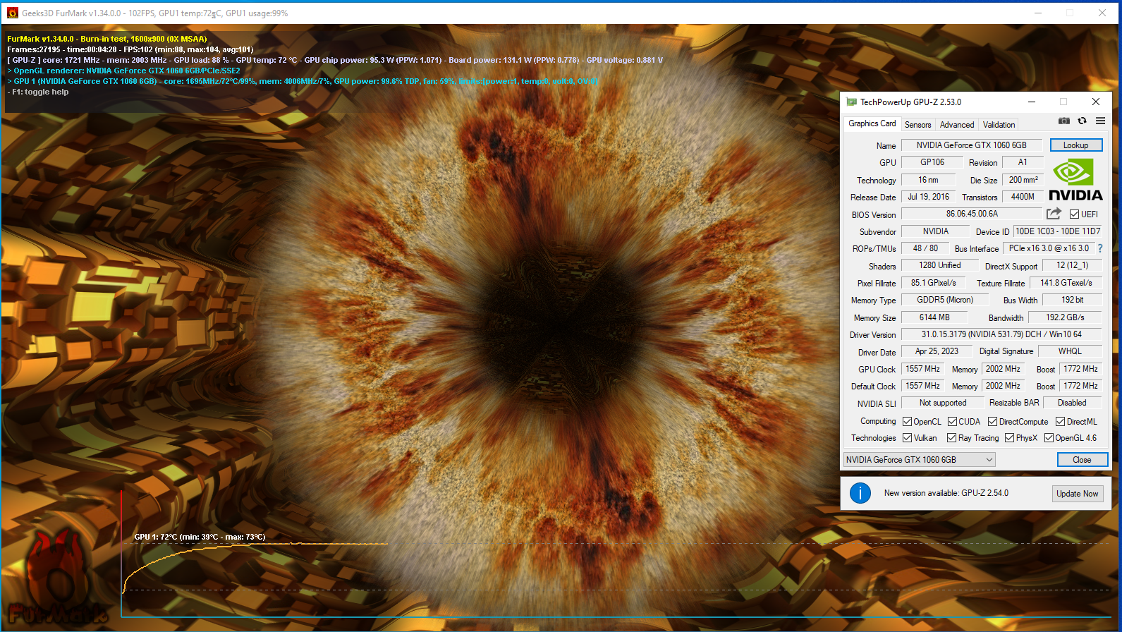 Galax GTX1060 6GB EX OC White 192Bit