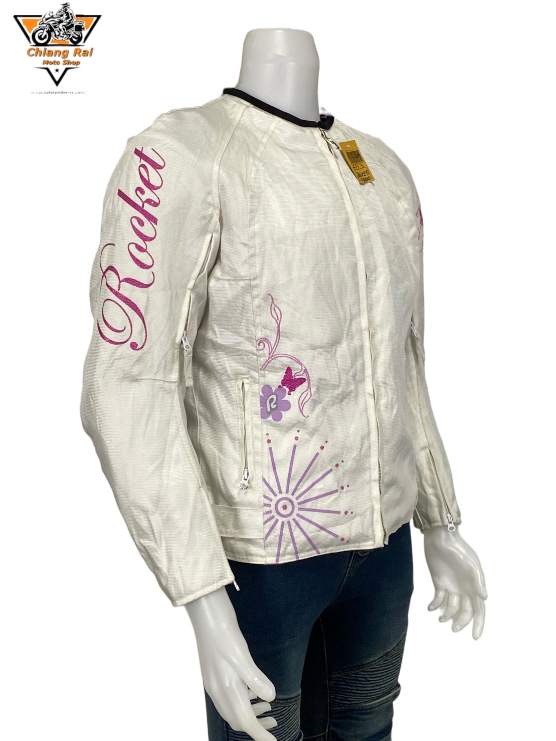เสื้อขี่มอเตอร์ไซด์( มือสอง) RCSA 493: อก 46" ยาว 25" (L)**JOE ROCKET**