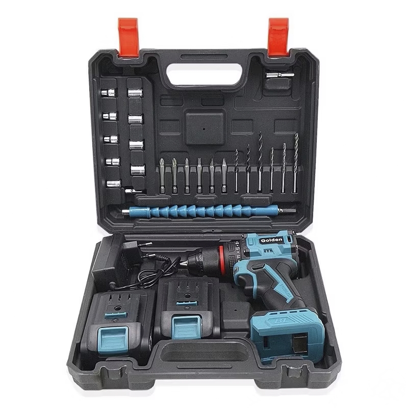 สว่านแบตกระแทก 3 ระบบ บัสเลส หัวเหล็ก ยี่ห้อ GOLDEN รุ่น 208Vf