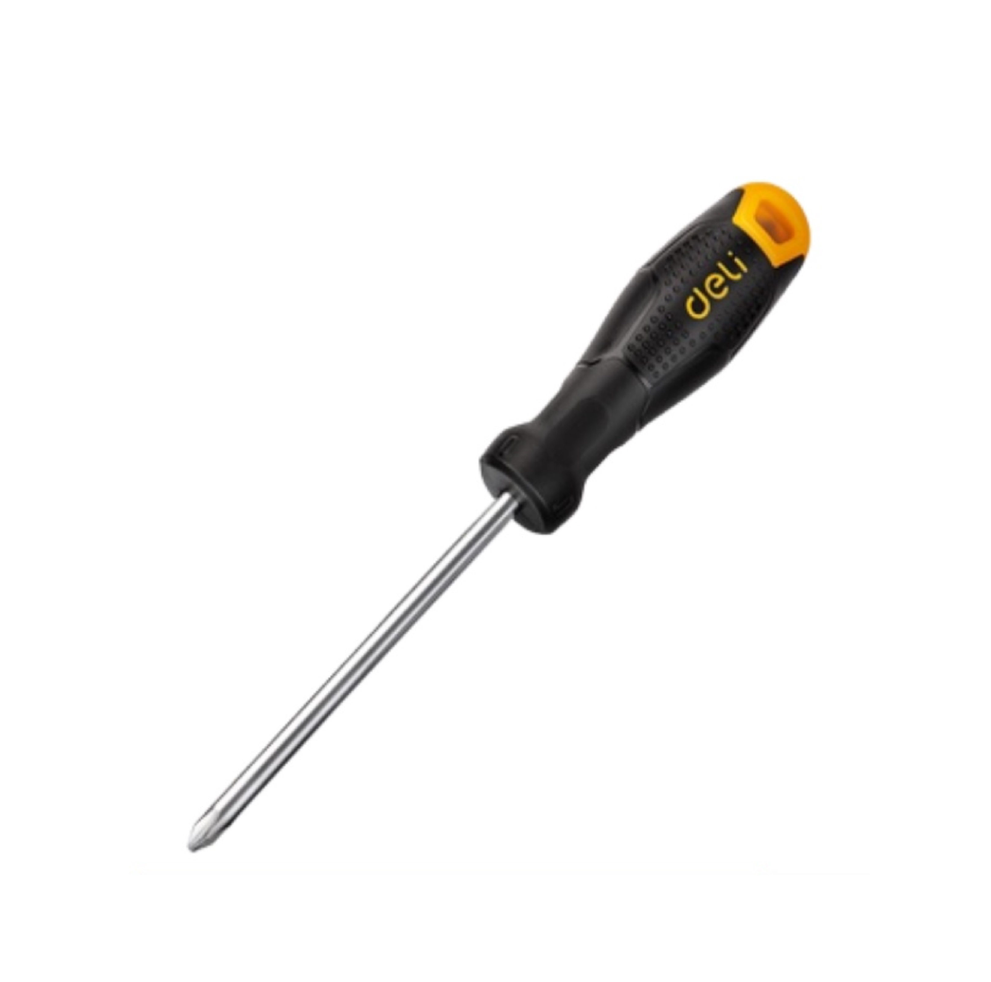 ไขควงปากแฉก PH1x100mm Cr-v EDL625100 ด้ามธรรมดา DELI