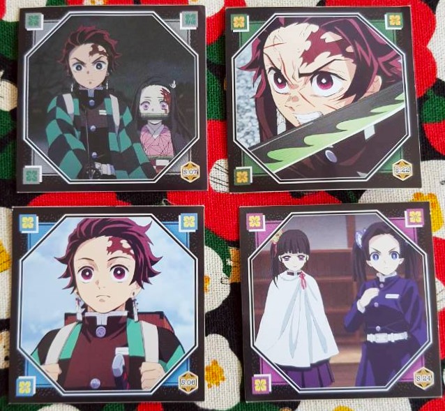 ของแท้จากญี่ปุ่น รวม สติ๊กเกอร์ Demon Blade Sticker Kimetsu no yaiba ดาบพิฆาตอสูร 1 set 4 ชิ้น Size : 5.2 x 5.2 cm