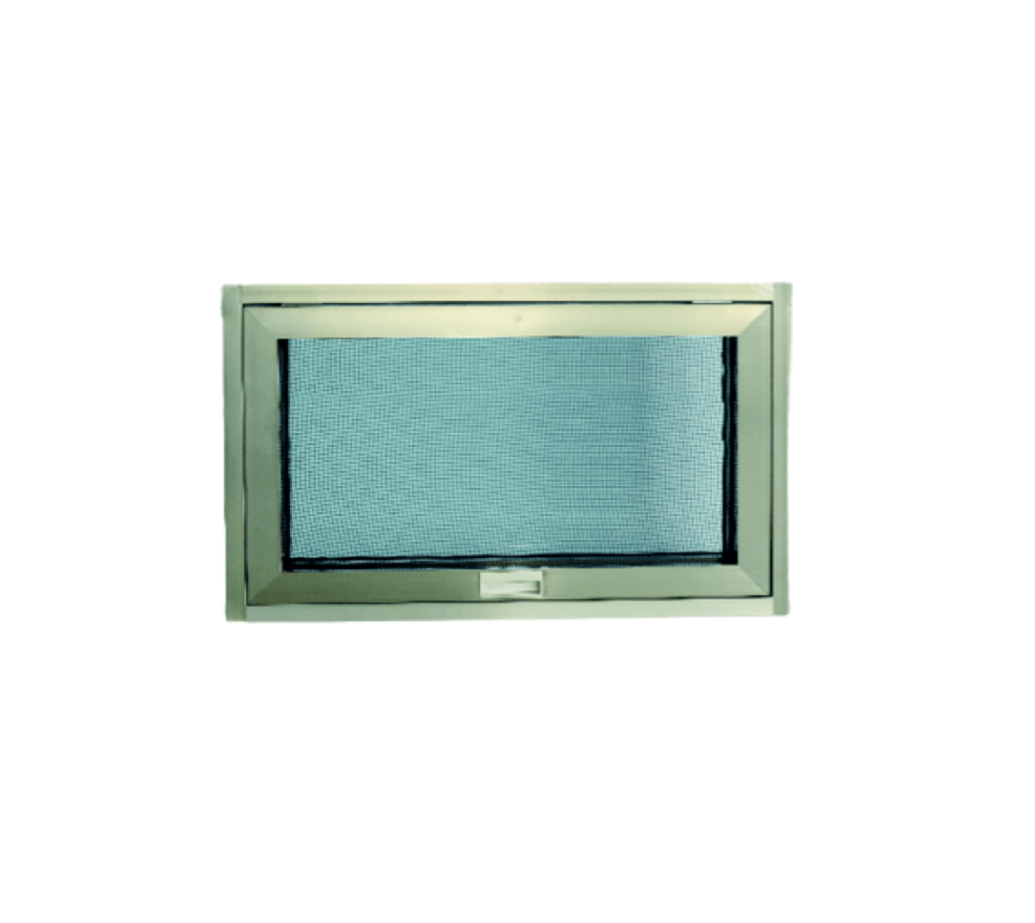 WELLINGTAN หน้าต่างอะลูมิเนียม บานกระทุ้ง CGA0805 80x50ซม. สีแชมเปญ พร้อมมุ้ง