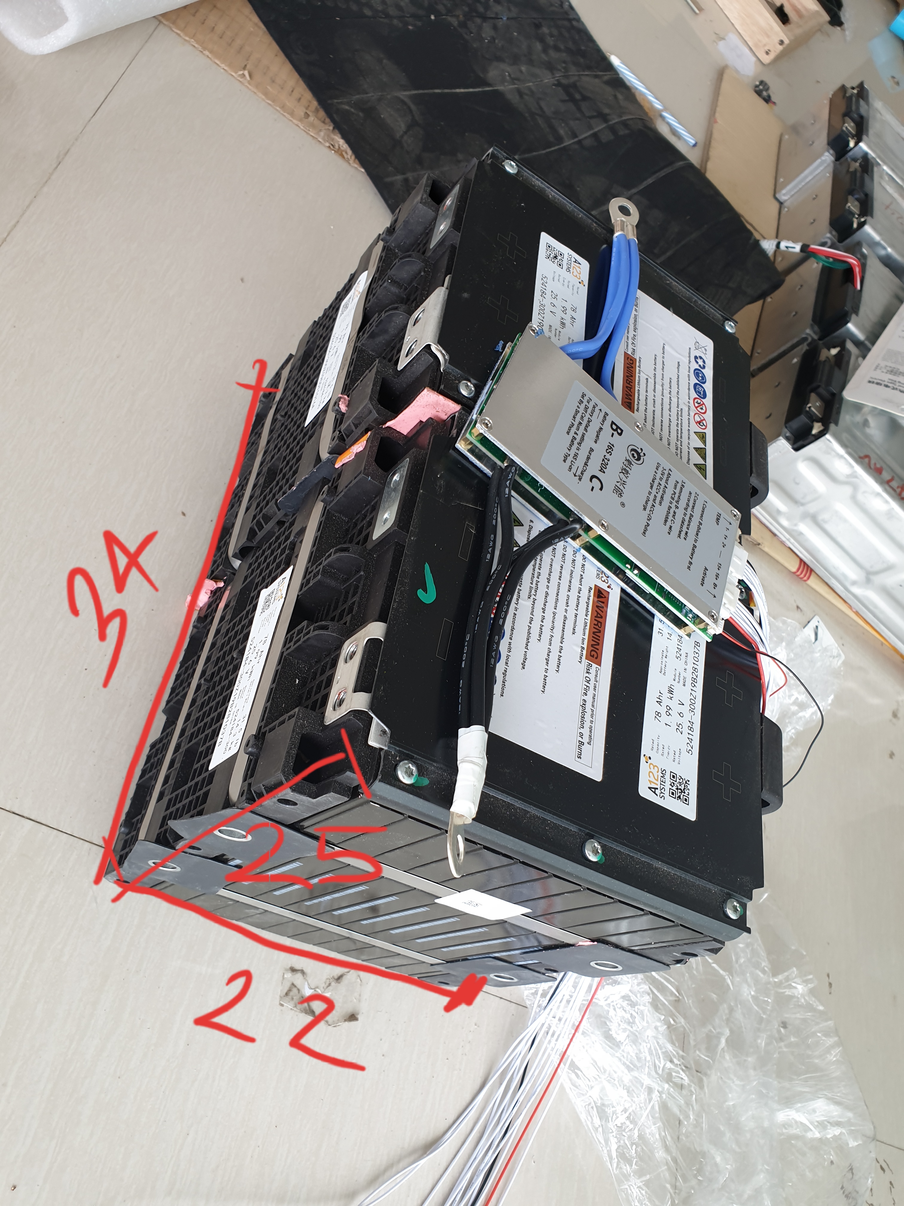 แบตเตอรี่โฟล์คลิฟไฟฟ้า 48v 78Ah