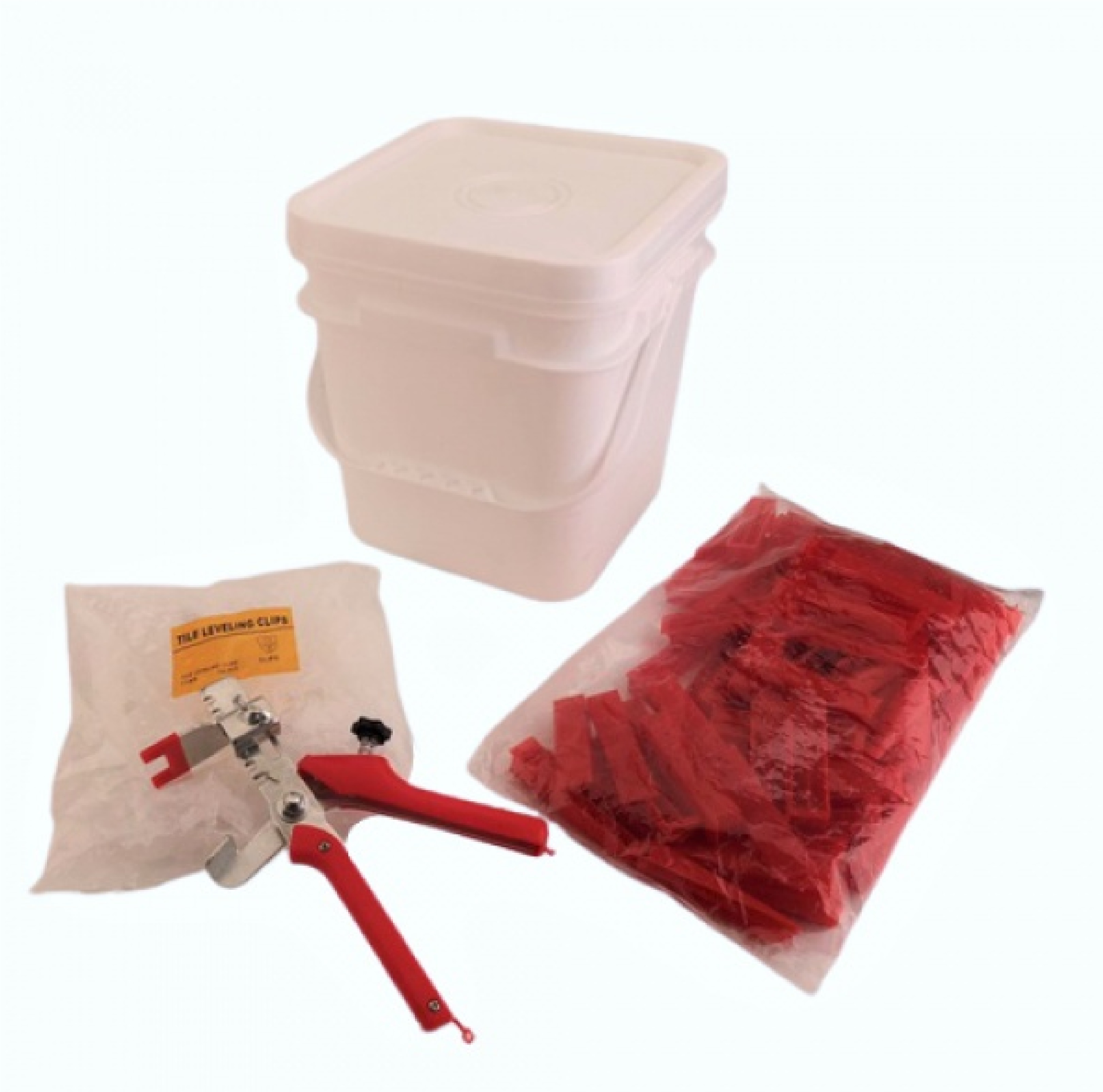 MAC ชุดเซตอุปกรณ์ปรับระดับกระเบื้อง ขนาด 1 มม. พร้อมคีมยึดและแกนปรับระดับ