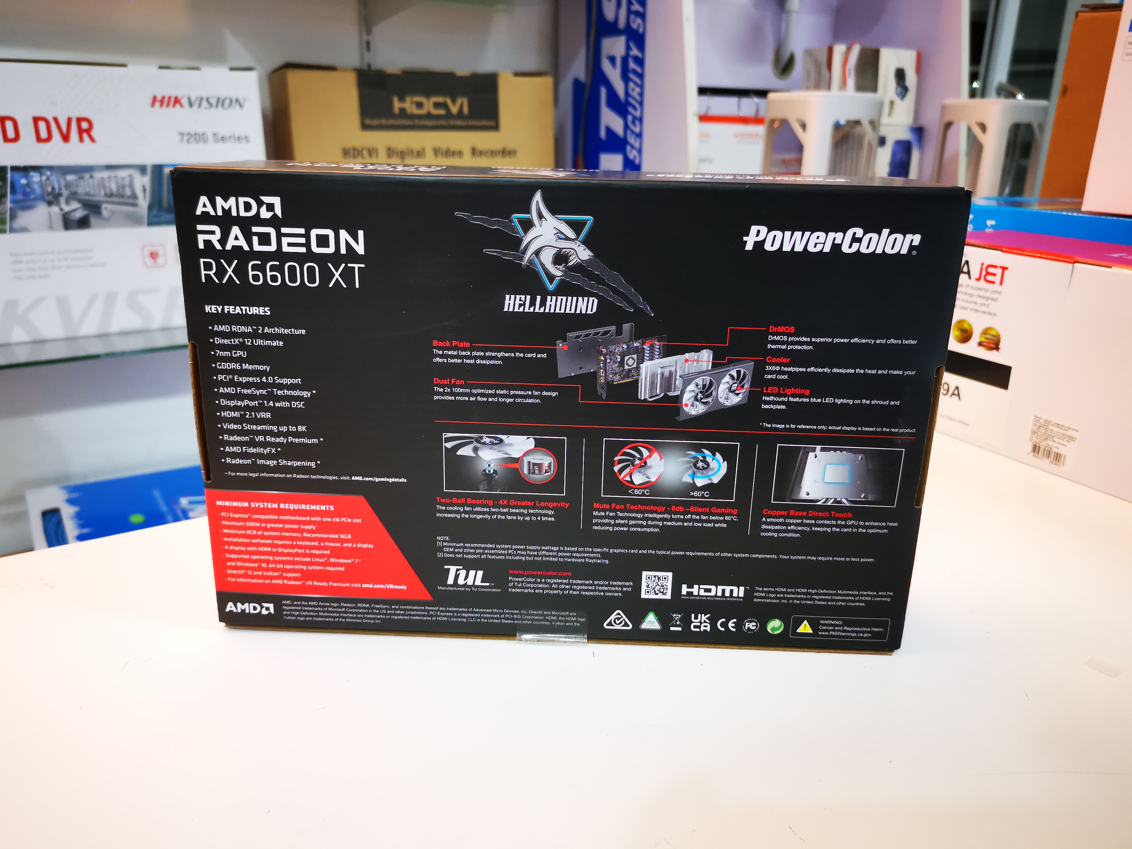 PowerColor RX 6600XT HELLHOUND OC 8GB GDDR6X