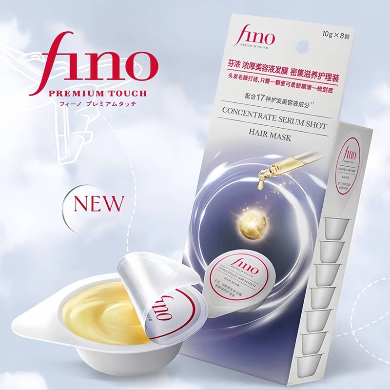 Fino Serum Shot Hair Mask เซรั่มบำรุงผมสูตรเข้มข้น ฟิโน่ แฮร์มาส์ก 10g.x8 ชิ้น ฟื้นฟูผมแห้งเสียให้ดีขึ้นในพริบตา