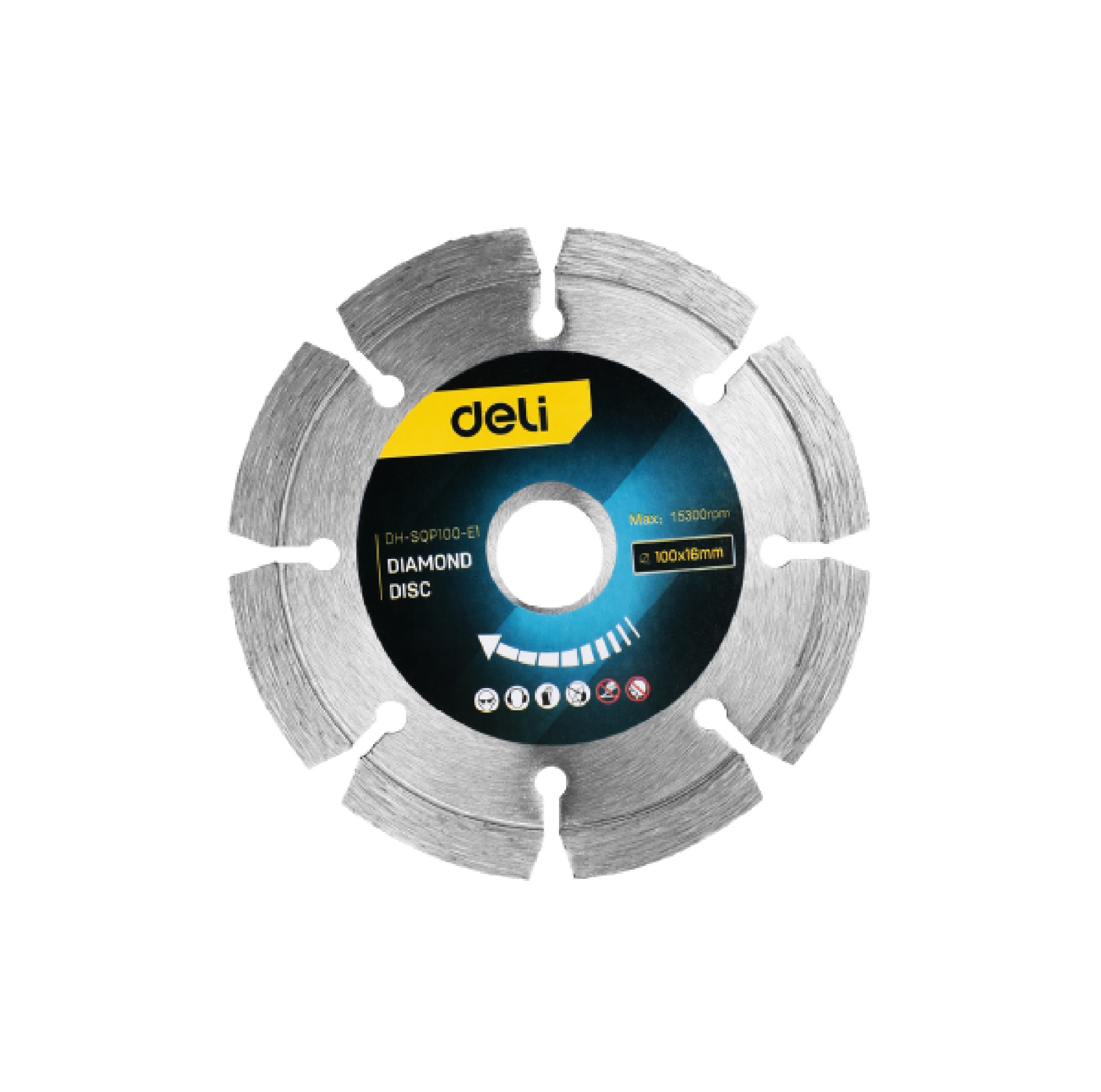 ใบตัดเพชร 4"100*16mm EDH-SQP100-E1 DELI