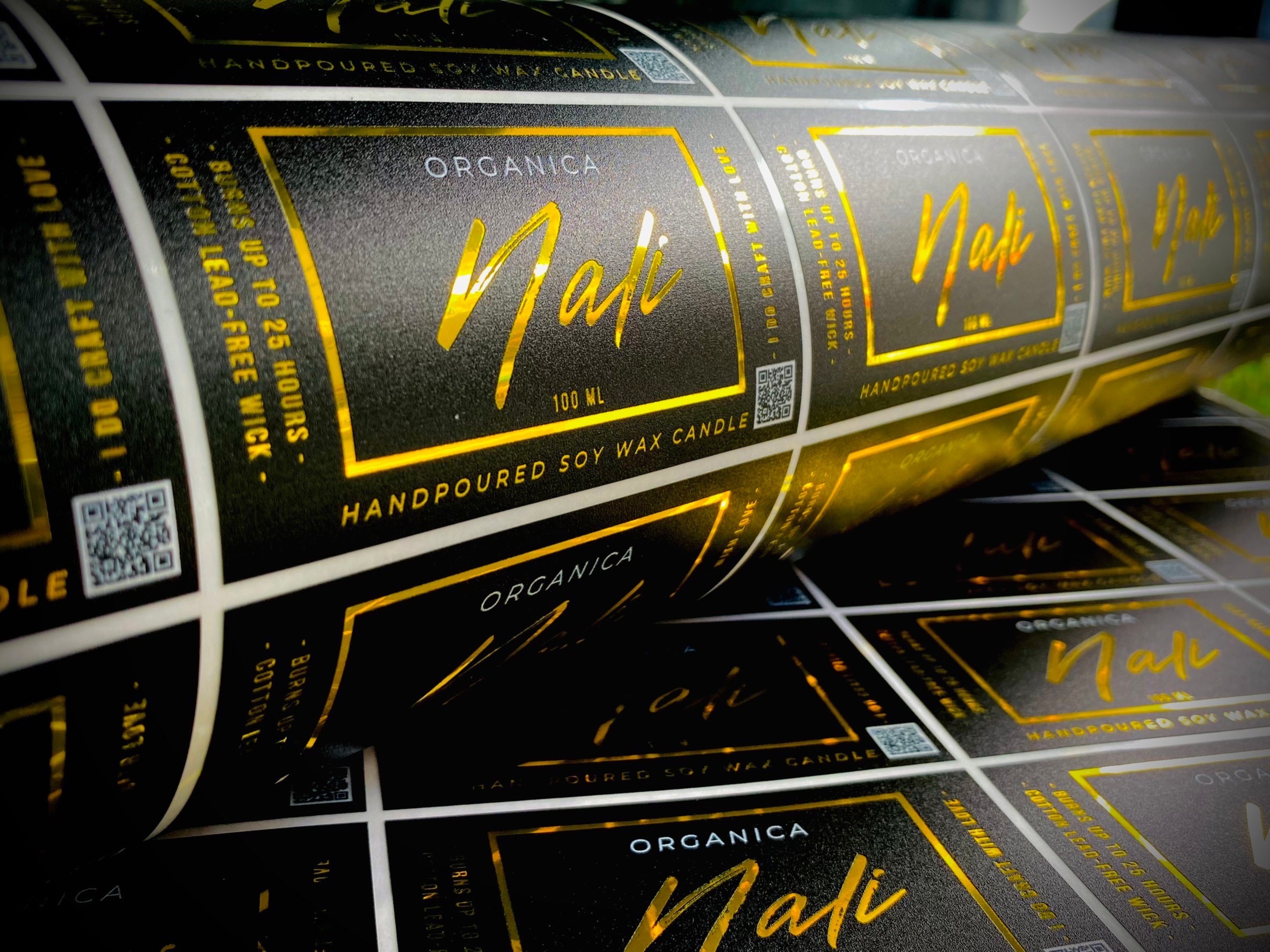 สติ๊กเกอร์ฉลากสินค้าฟรอยทอง ฟอยล์