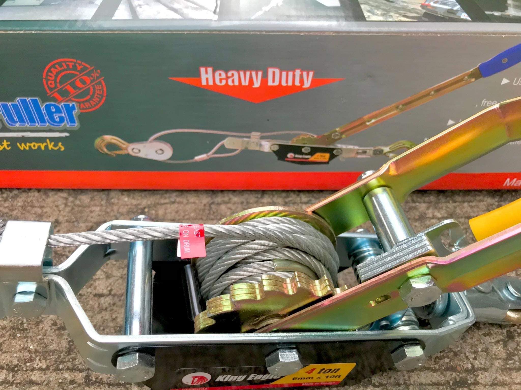 รอกสลิง มือโยก ยี่ห้อ King Eagle มีขนาด 2 - 4 ตัน