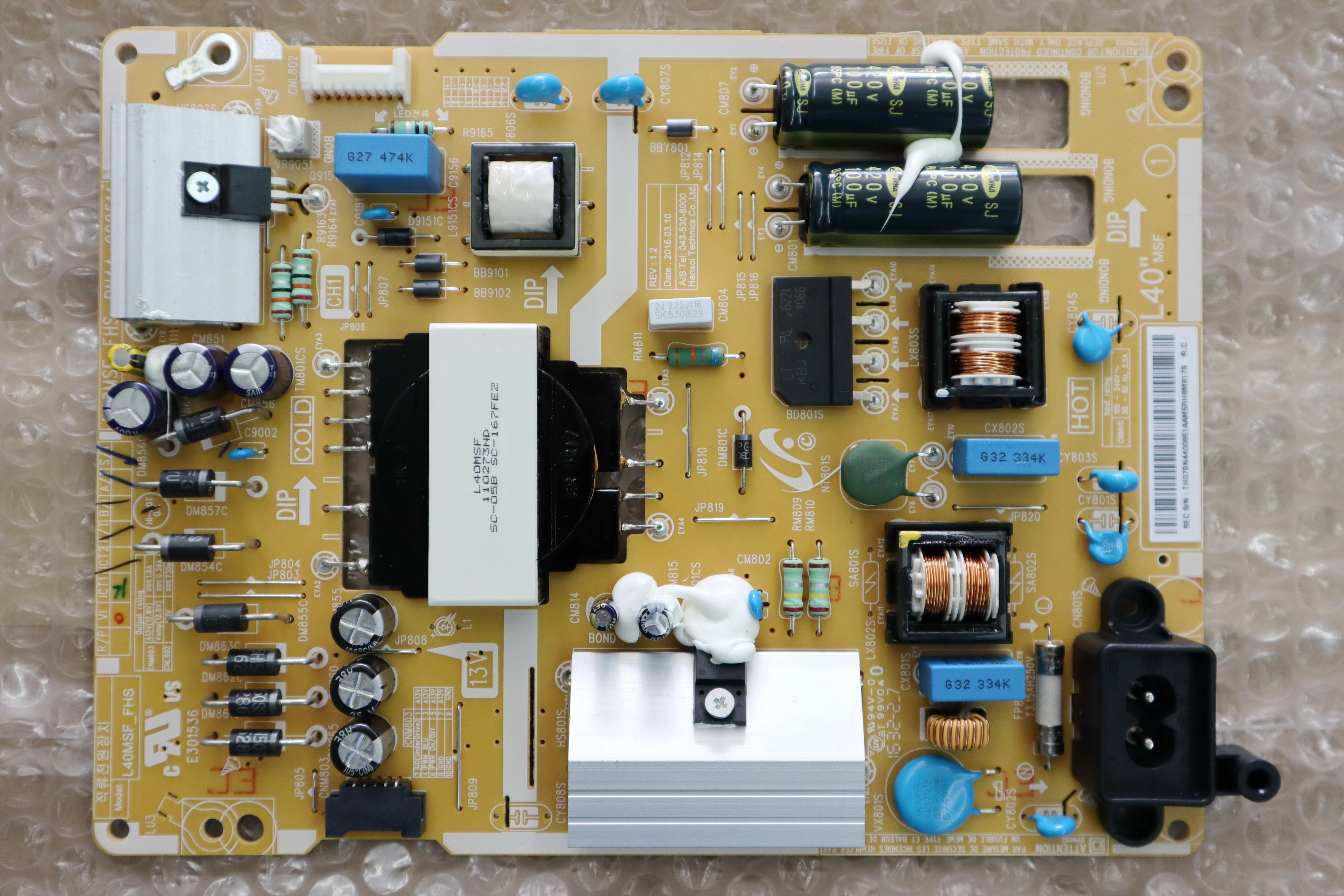 BN44-00851A บอร์ดใหม่ DC VSS-PD BOARD;L40MSF_FHS,AC/DC,88W,100
