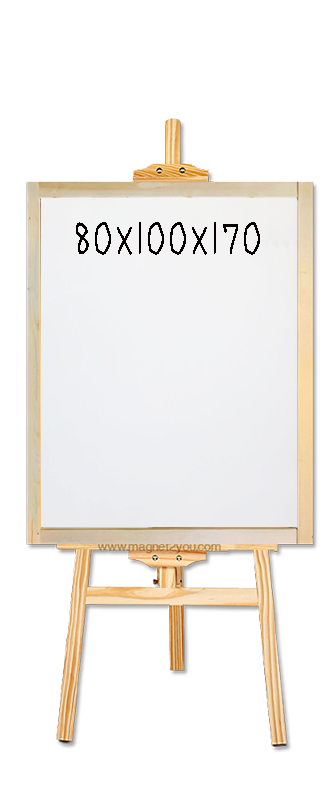 กระดานไวท์บอร์ดตั้งพื้น+ขาตั้ง(ปรับระดับได้)