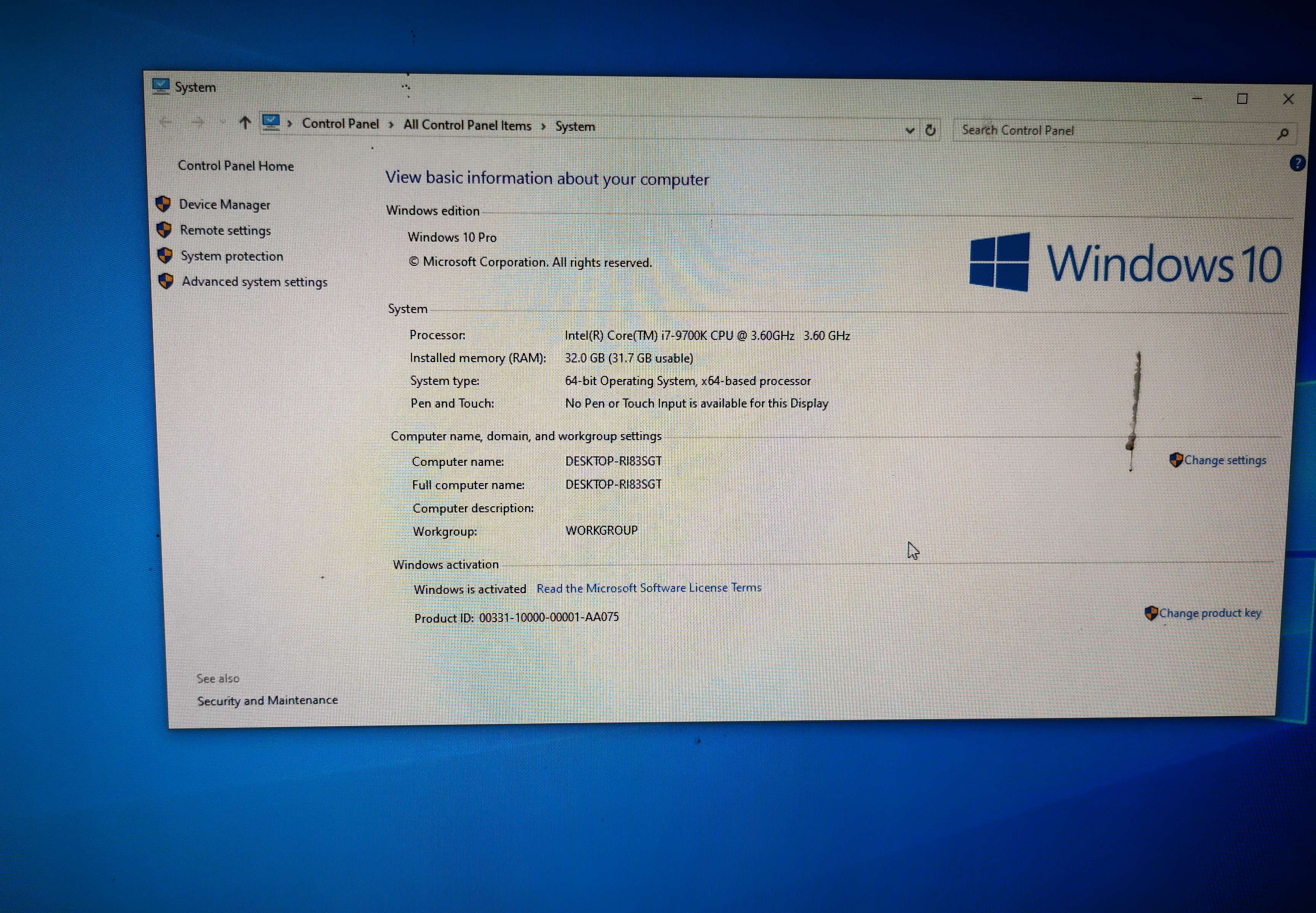 เซ็ตมัดรวม บอร์ด Z390 + i7 9700K + Ram 32(32*1)/2666