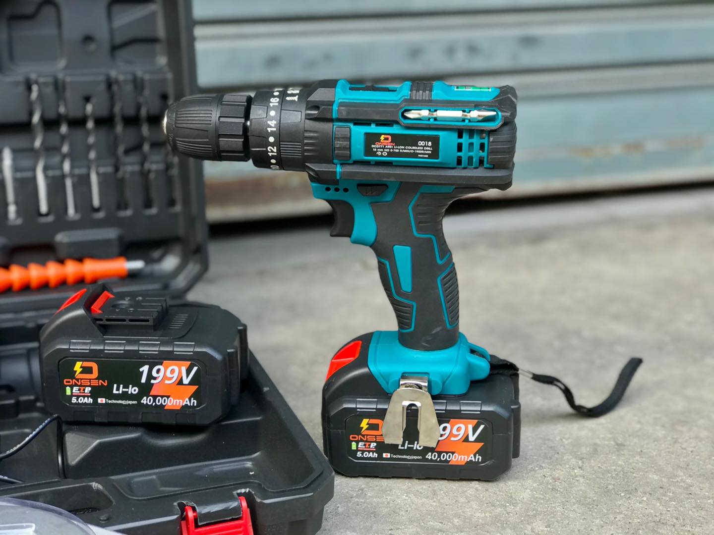 สว่านแบตไร้สาย 3 ระบบ Onsen รุ่นใหม่ 199V แถมประแจอเนกประสงค์ 1 ชุด