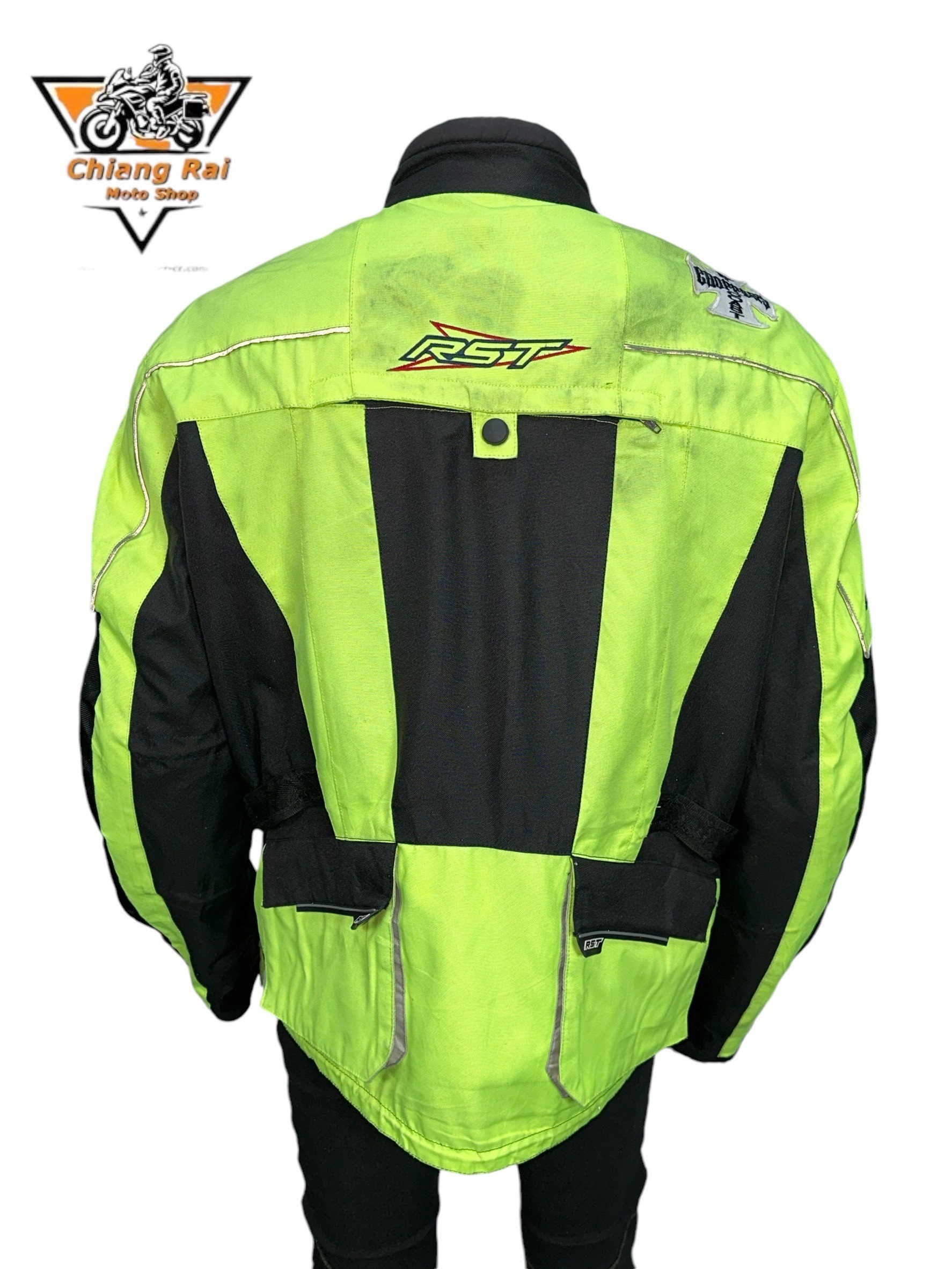 เสื้อขี่มอเตอร์ไซด์( มือสอง) RCTA 676 อก 50" ยาว 28"(XL) **RST**