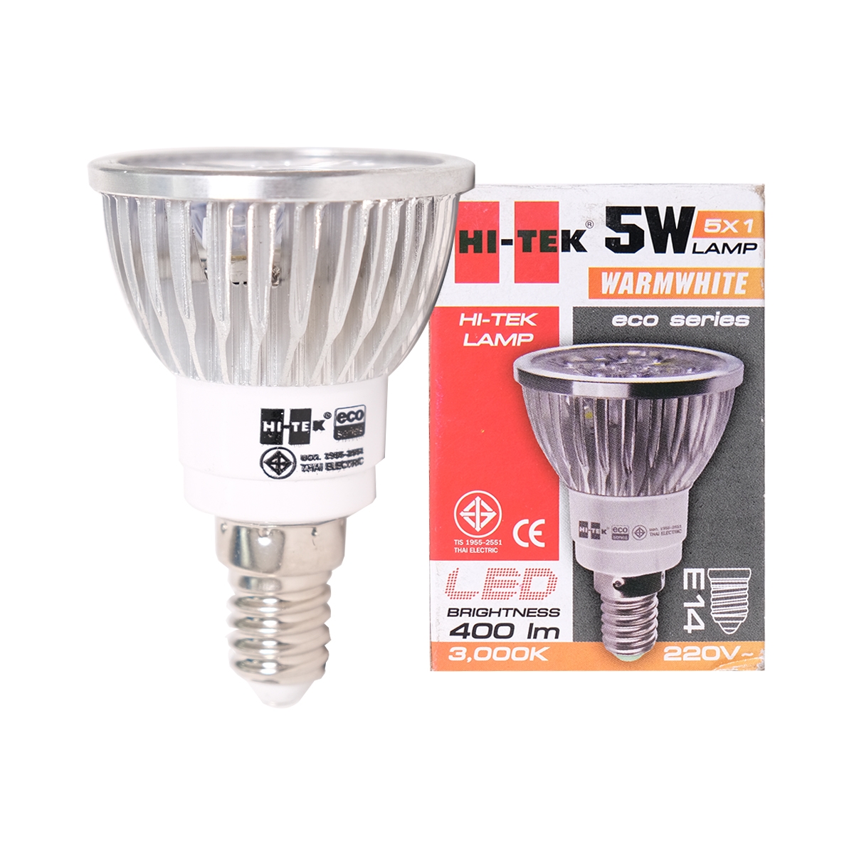HI-TEK หลอดไฟ LED MR16 5 วัตต์ รุ่น ECO (Warm White)