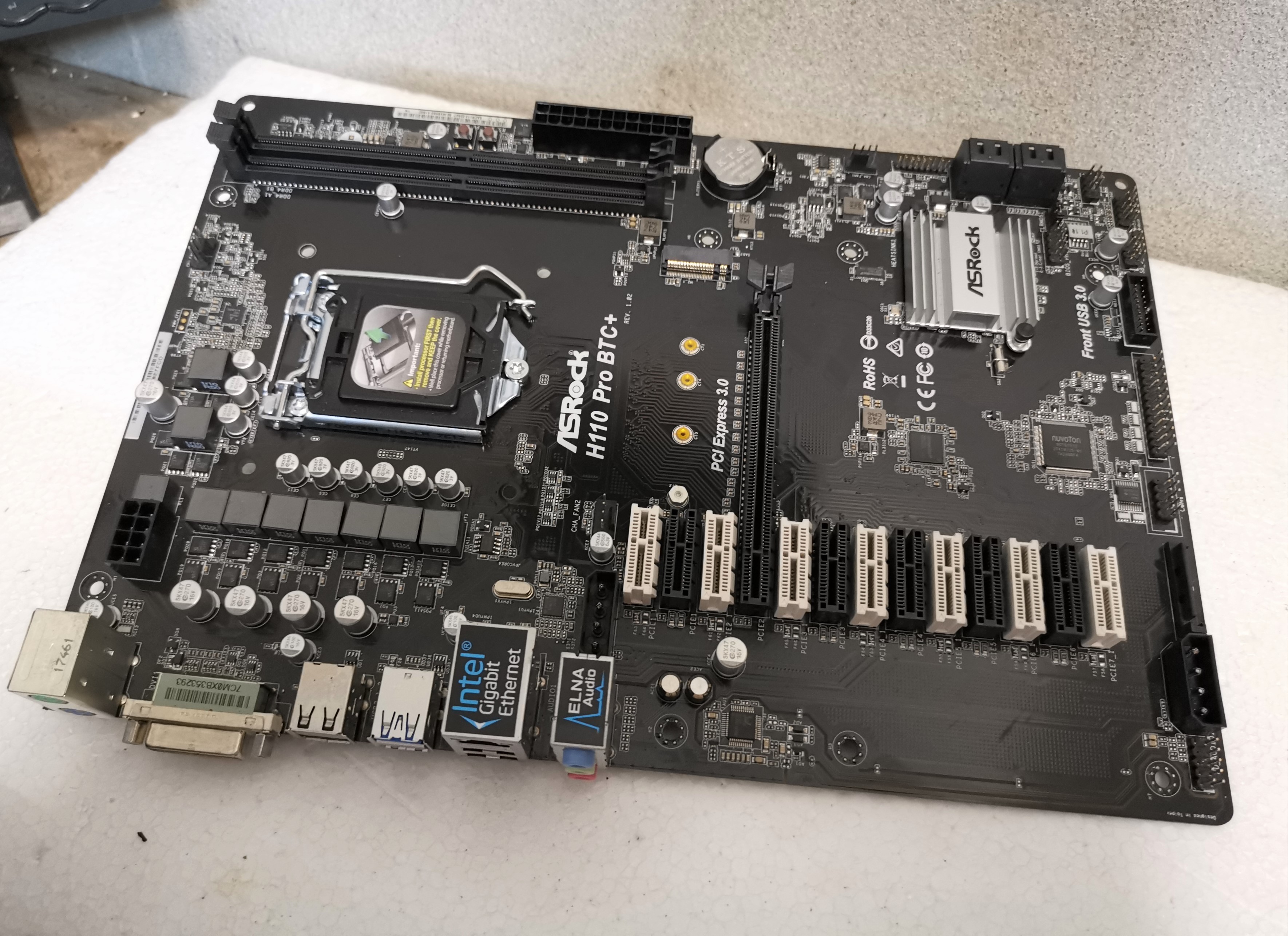 บอร์ด ASROCK H110 PRO BTC+