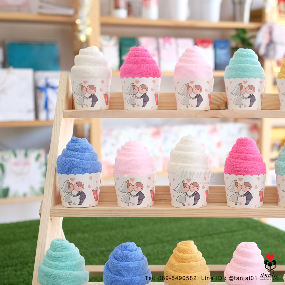 ของชำร่วยงานแต่ง ไอเดียของชำร่วย ผ้านาโนม้วนไอติม ขนาดผ้าเช็ดผม ของชำร่วยงานมีประโยชน์