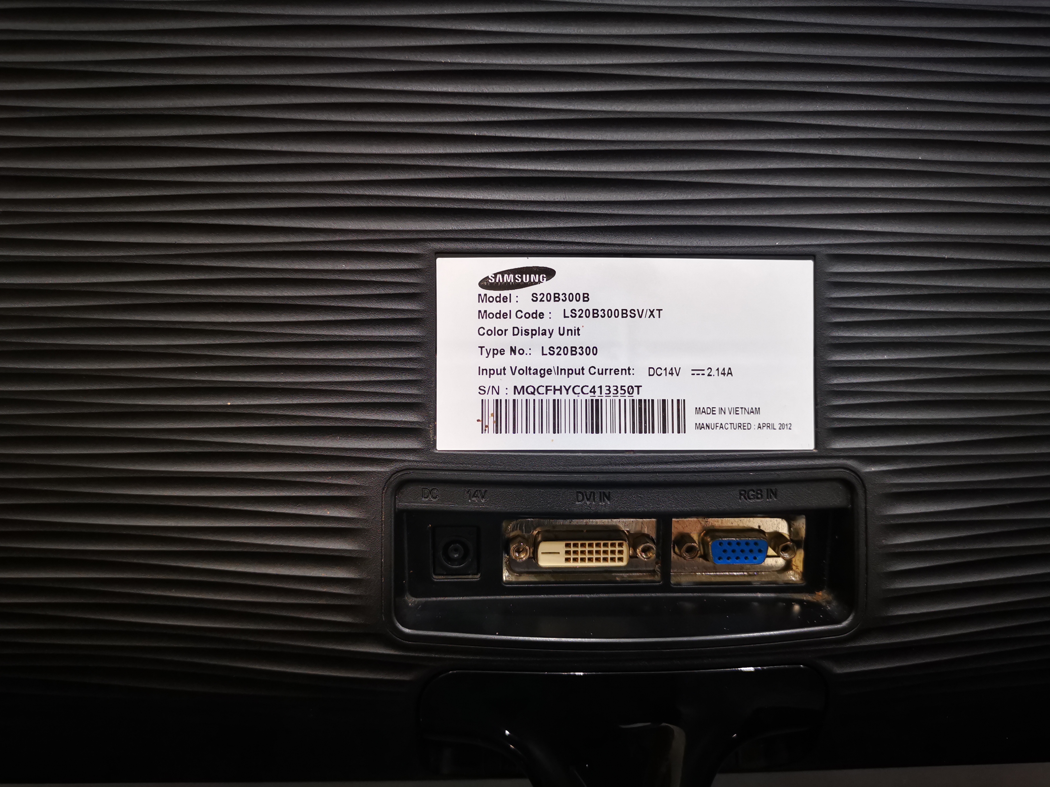 SAMSUNG S20B300B