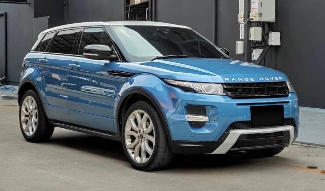 RangeRover Evouqe สีฟ้า สีพิเศษ ปี2013