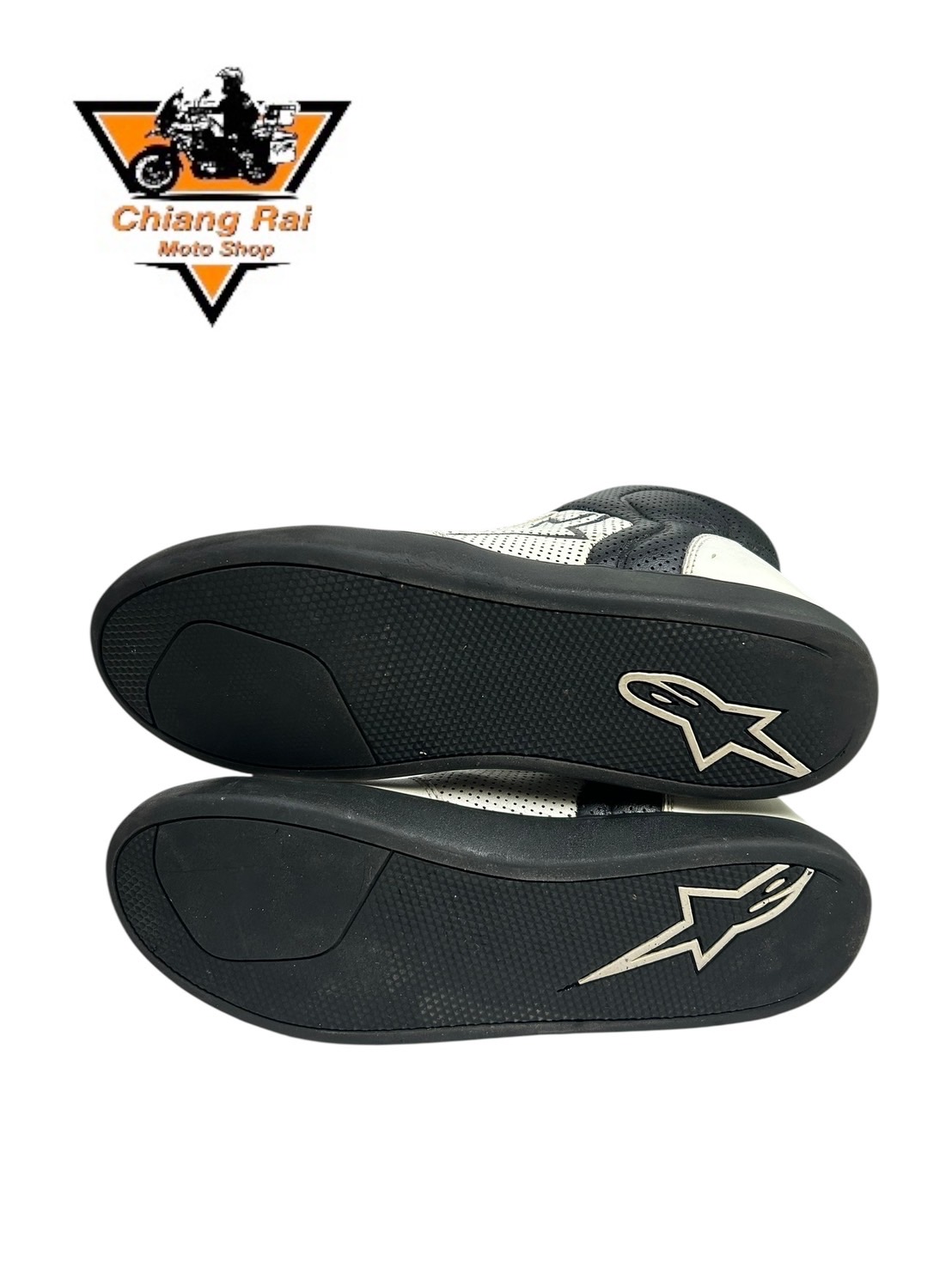 รองเท้าขี่มอเตอร์ไซด์( มือสอง) RCBT-004 Size ขนาดจากป้าย 45:EUR / 10.5:UK / 28.5:Cm.(Alpinestars)
