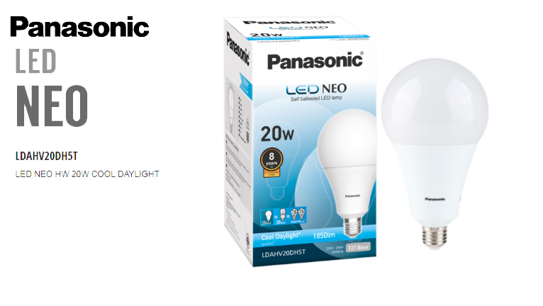 หลอด LED Bulb Neo E27 20W Daylight PANASONIC