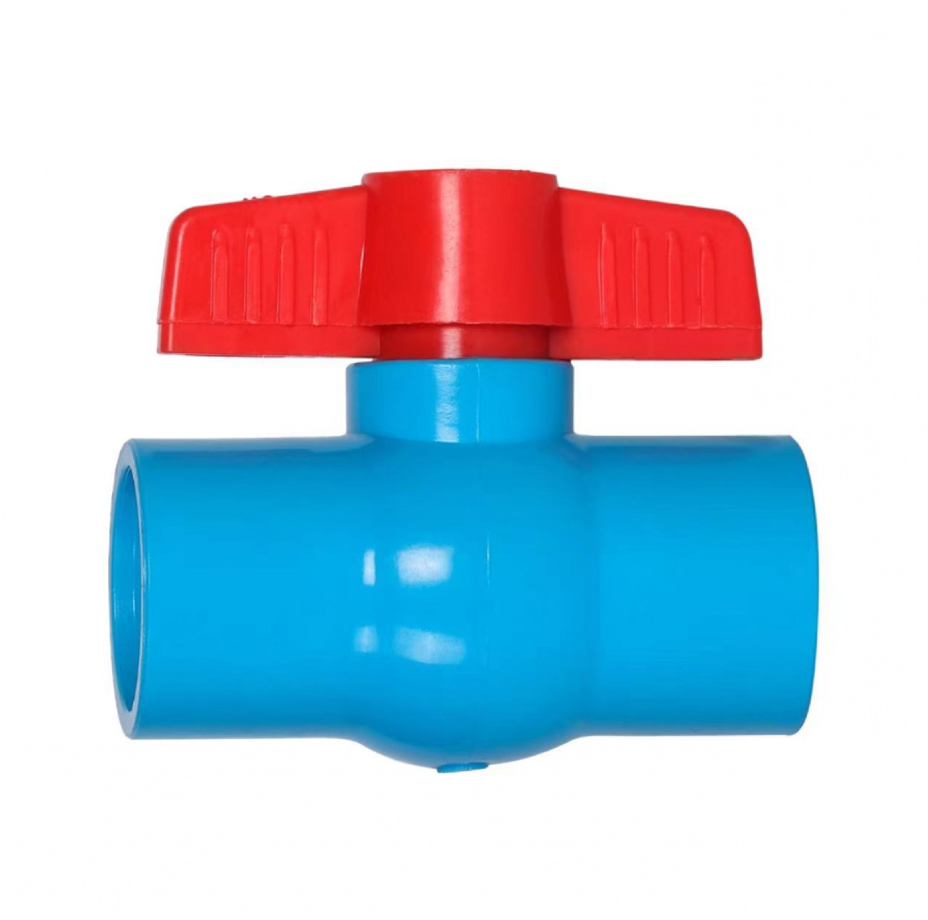 VAVO บอลวาล์วพีวีซี 1/2"(18) แบบสวม สีฟ้า