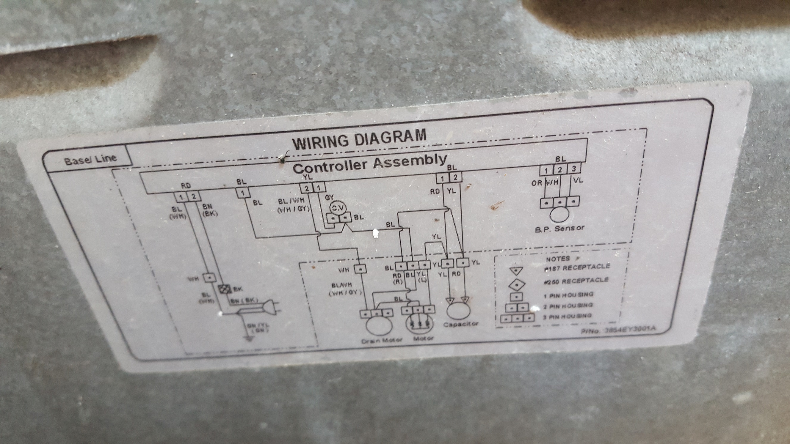 ซ่อมเครื่องซักผ้า ยี่ห้อ LG รุ่น WF-6560TC อาการซักผ้าได้ 5 วินาที แล้วหยุดทำงาน