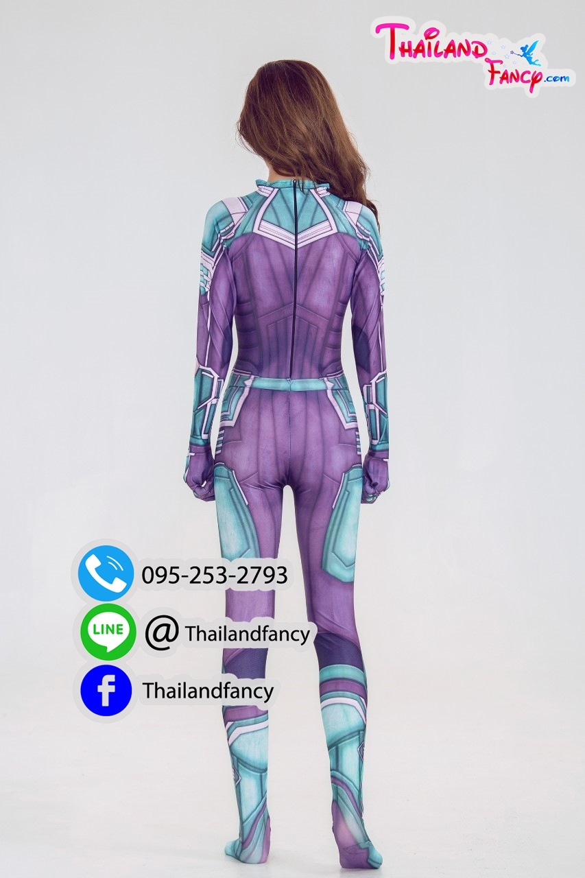 ชุดแฟนซีกัปตันมาร์เวล ชุดซุปเปอร์ฮีโร่ผู้หญิง Captain Marvel Costume ชุดการ์ตูน ชุดคอสเพลย์ภาพยนต์The Avengers