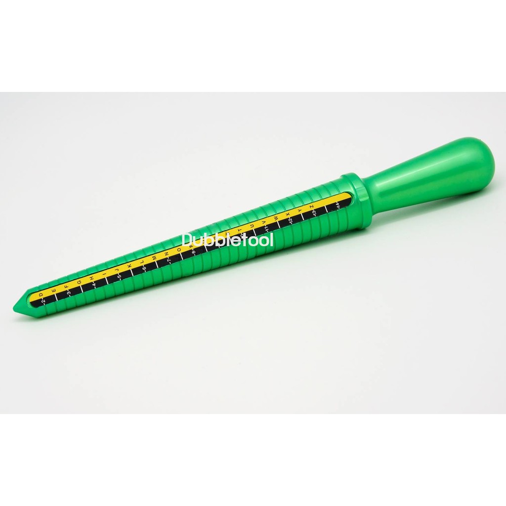 กระบองวัดขนาดแหวน กระบองเขียว วัดขนาดไซต์แหวนไซส์เอเซีย (อย่างดี)