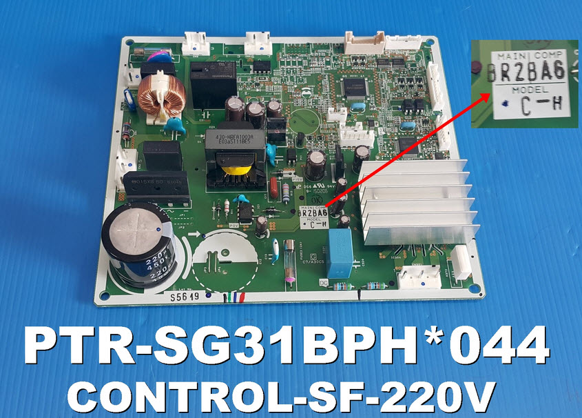 เมนบอร์ดตู้เย็นรุ่น ,R-SG31PPH ,R-SG31BPTH,R-SG37BPTH พาร์ท PTR-SG31BPH*044