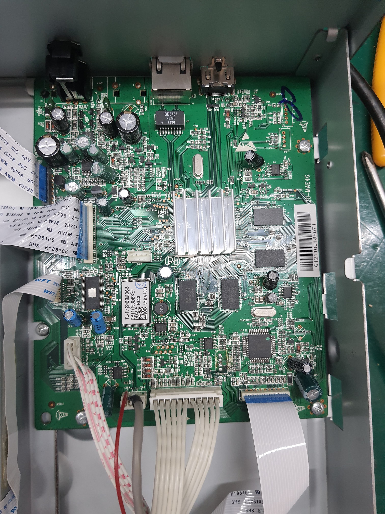 ซ่อมเครื่องเล่นบลู-เรย์ ยี่ห้อ DENON รุ่น DBT-1713UD อาการเครื่องเปิดไม่ติด