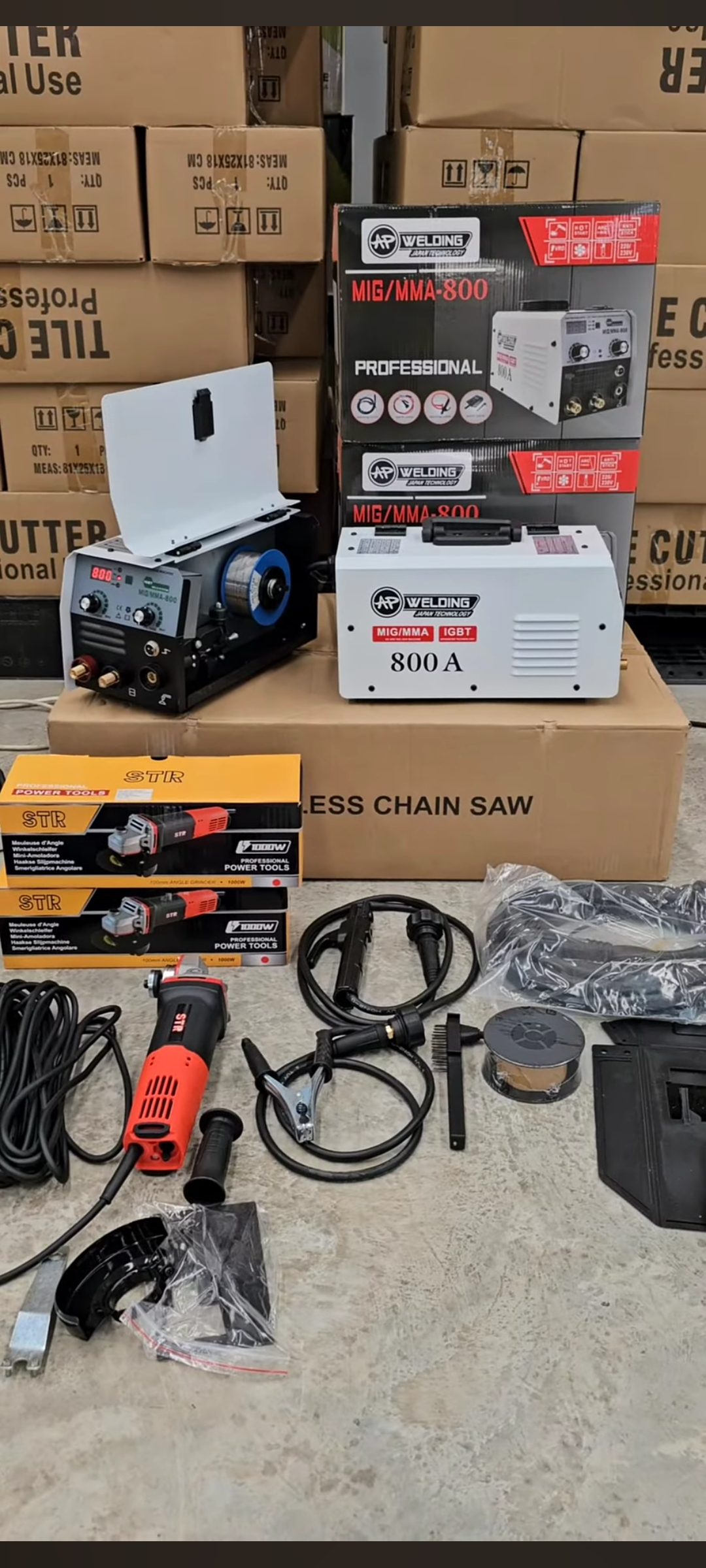 ตู้เชื่อม 2 ระบบ ยี่ห้อ AP 800 AMP ระบบ MMA/MIG ซื้อตู้เชื่อมมิกแถม เจียร งานดี ยี่ห้อ STR 1000วัตต์