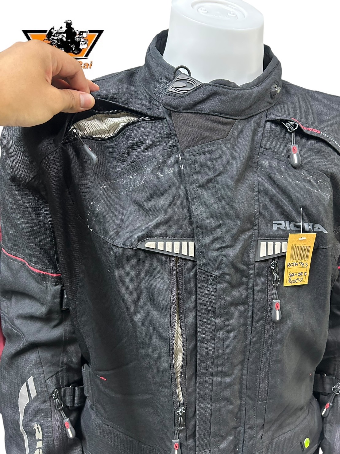 เสื้อขี่มอเตอร์ไซด์( มือสอง) RCTA 783 อก 54" ยาว 29 (2XL) **RICHA**