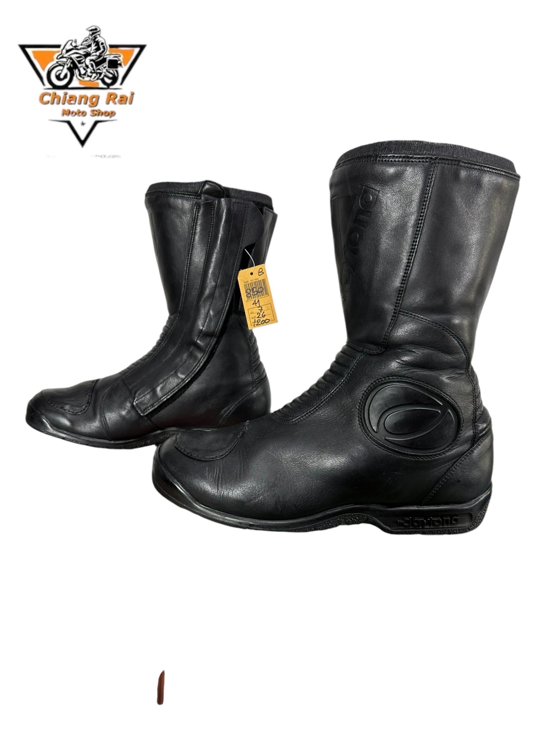 รองเท้าขี่มอเตอร์ไซด์( มือสอง) RCBS-850 Size ขนาดจากป้าย 41:EUR / 7:UK / 26:Cm.(daytona)