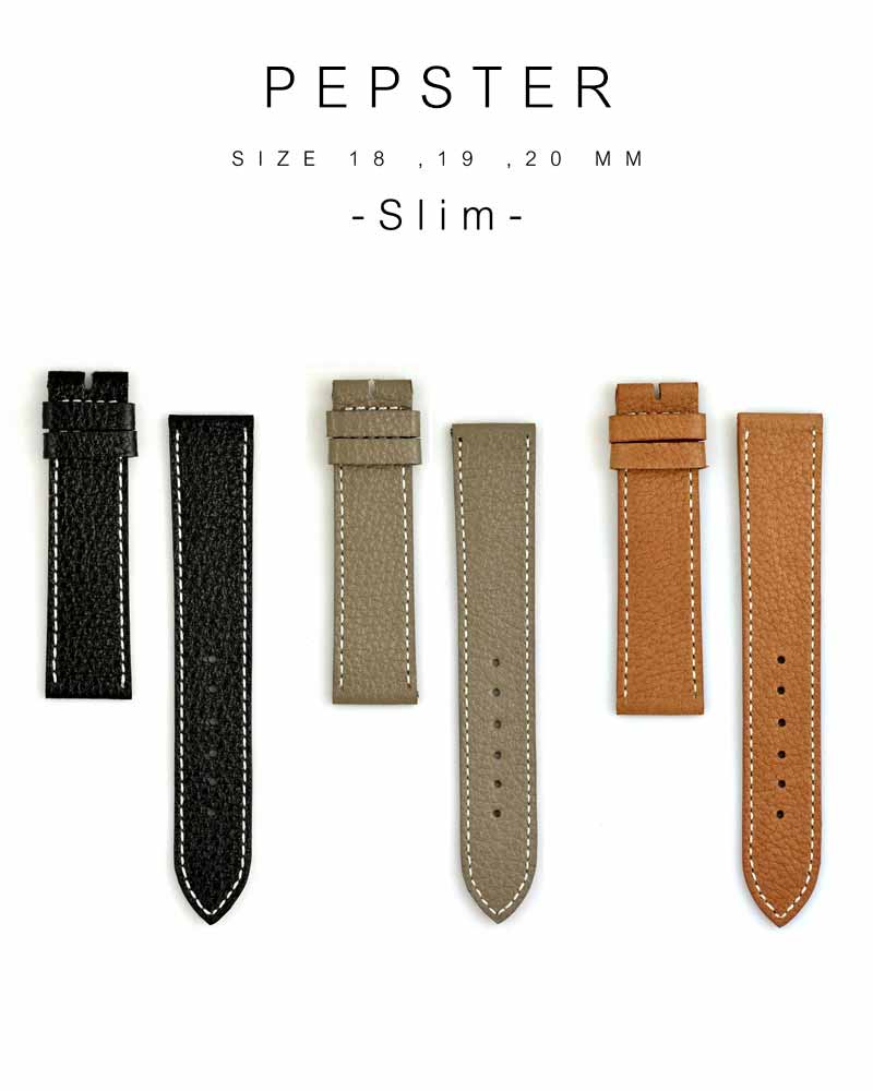 สายหนังวัวPepster ขนาด 18 ,19 ,20 mm