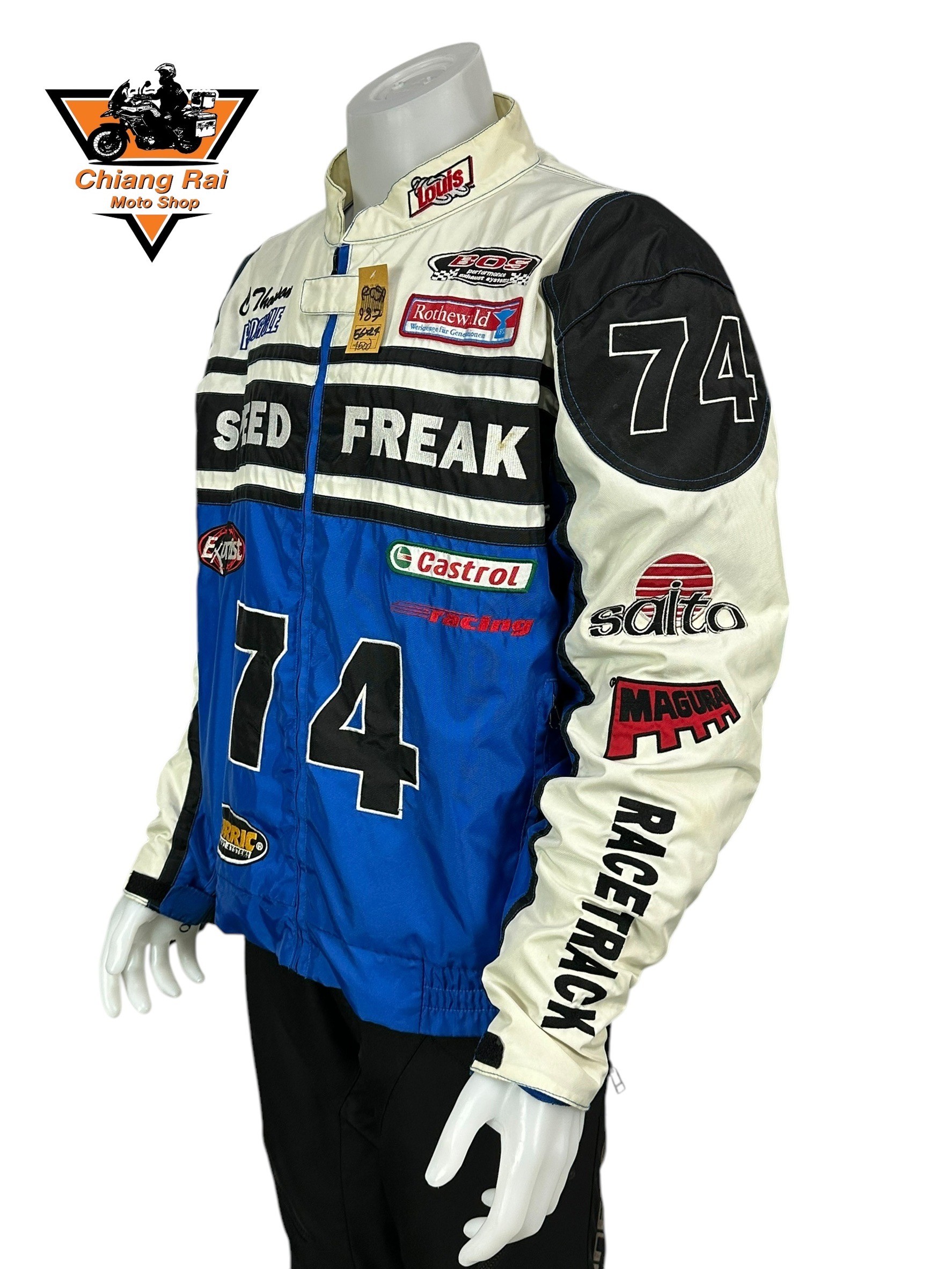 เสื้อขี่มอเตอร์ไซด์( มือสอง) RCSA 987 : อก 56" ยาว 24" (2XL) **SPEED FAST**