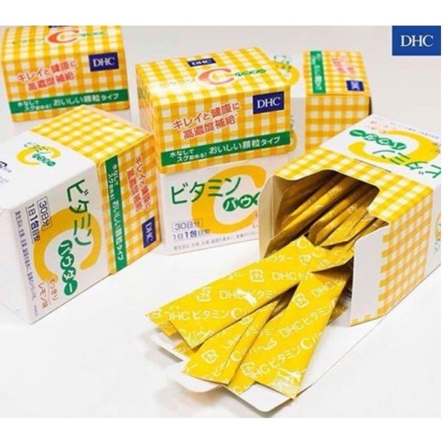 🔥(Best Seller)💥DHC Vitamin C Powder Lemon 1,500mg.🍊แบบผง ขนาด 30 ซอง(30 วัน)💥