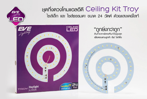 โคม Ceiling kit Troy 24w/daylight EVE