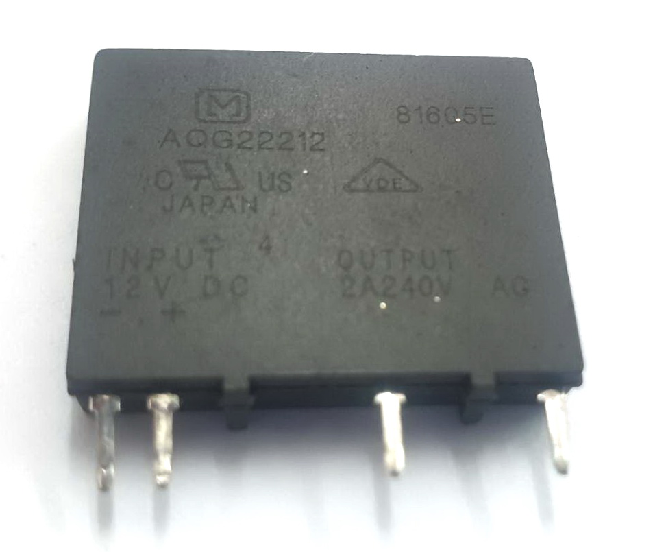 AQG22212 โซลิดสเตทรีเลย์ 12VDC SSR RELAY SPST-NO 2A 75-264V