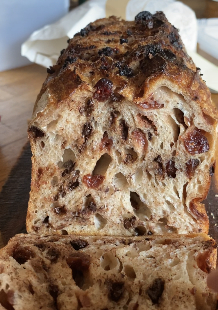 Bitter-Sweet Triple Chocolate Cranberry Sourdough TIN (ชอบหวานน้อย) (16% Whole Wheat)