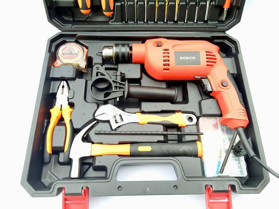 BONCHI ชุดสว่านกระแทกไฟฟ้า