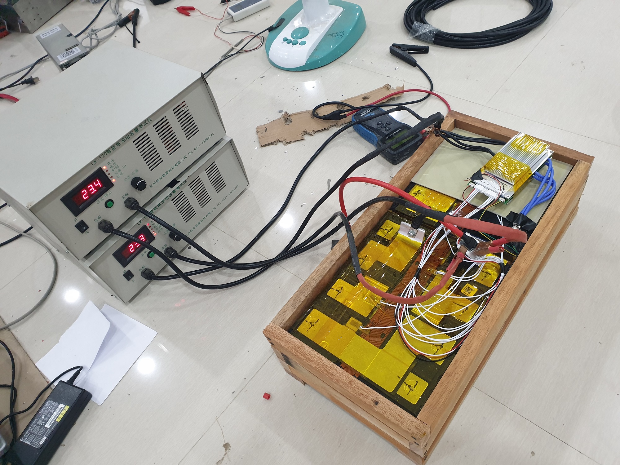 แบตเตอรี่ลิเทียมไอออน NMC 24v 235Ah พร้อม smart BMS