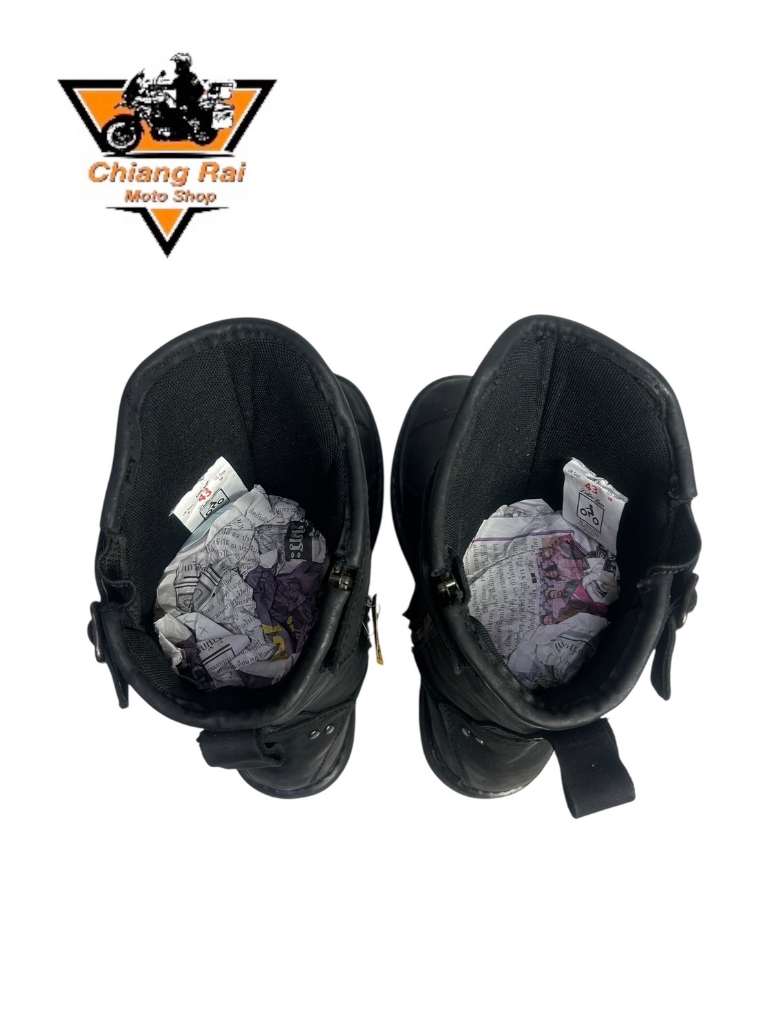 รองเท้าขี่มอเตอร์ไซด์( มือสอง) RCBT-095 Size ขนาดจากป้าย 43:EUR / 9:UK / 27.5:Cm.(Detlev Louis)