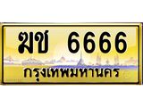 ทะเบียนรถ 6666 เลขประมูล ทะเบียนสวย ฆช 6666