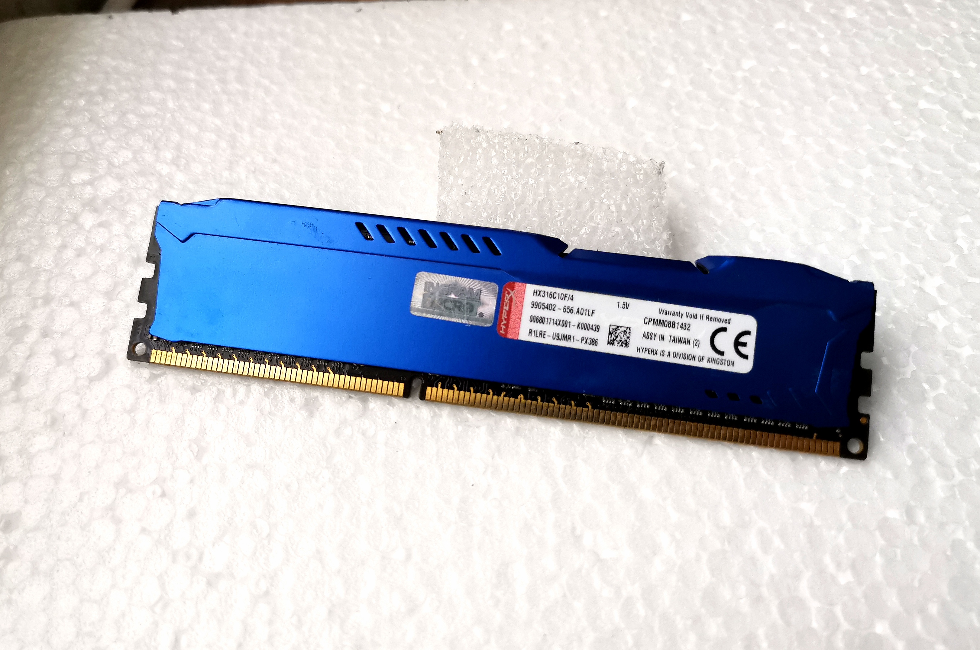 Ram Hyper X Fury DDR3 4G Bus1600
