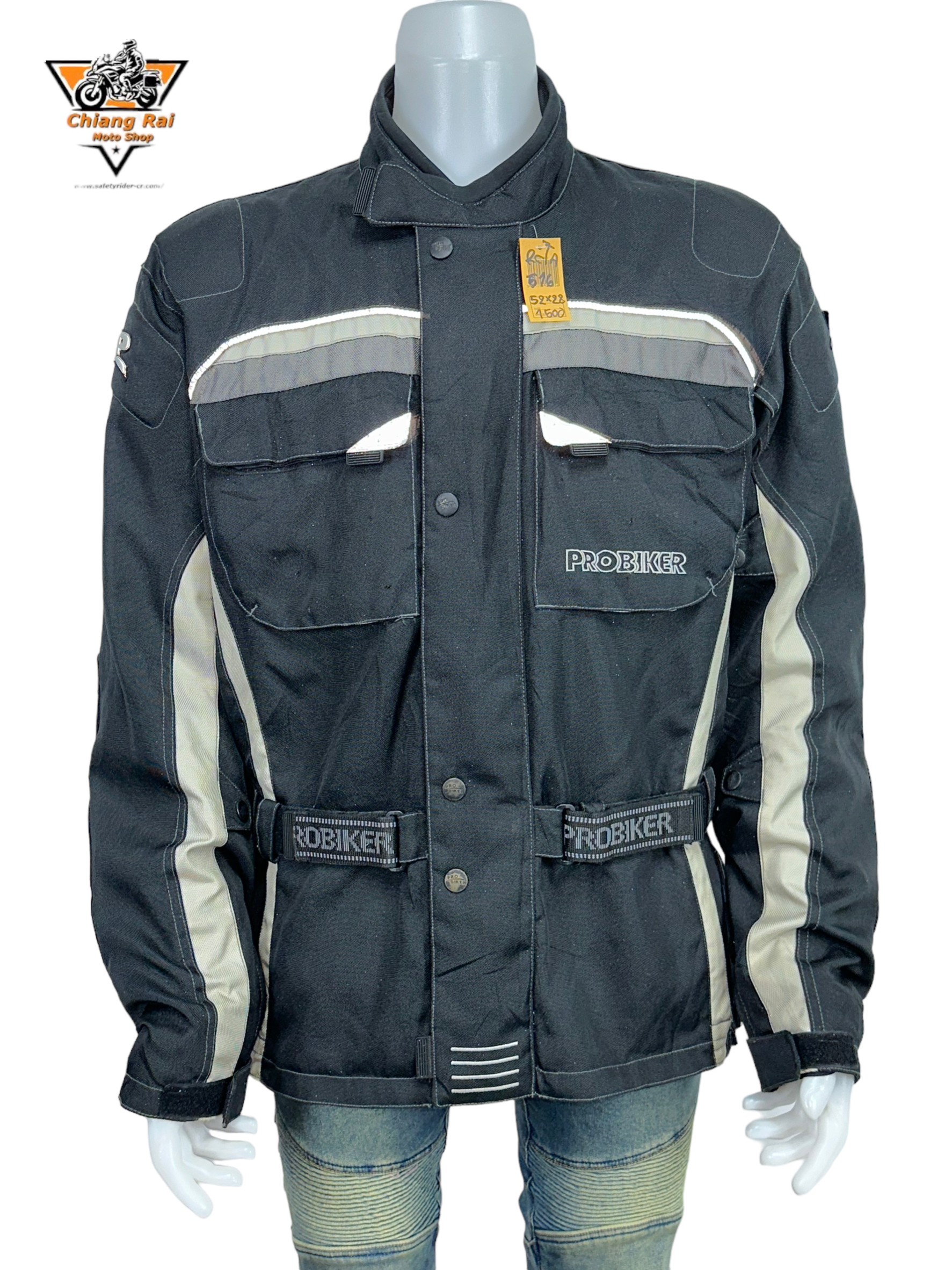 เสื้อขี่มอเตอร์ไซด์( มือสอง) RCTA 516: อก 52" ยาว 28" (XL) **PROBIKER**