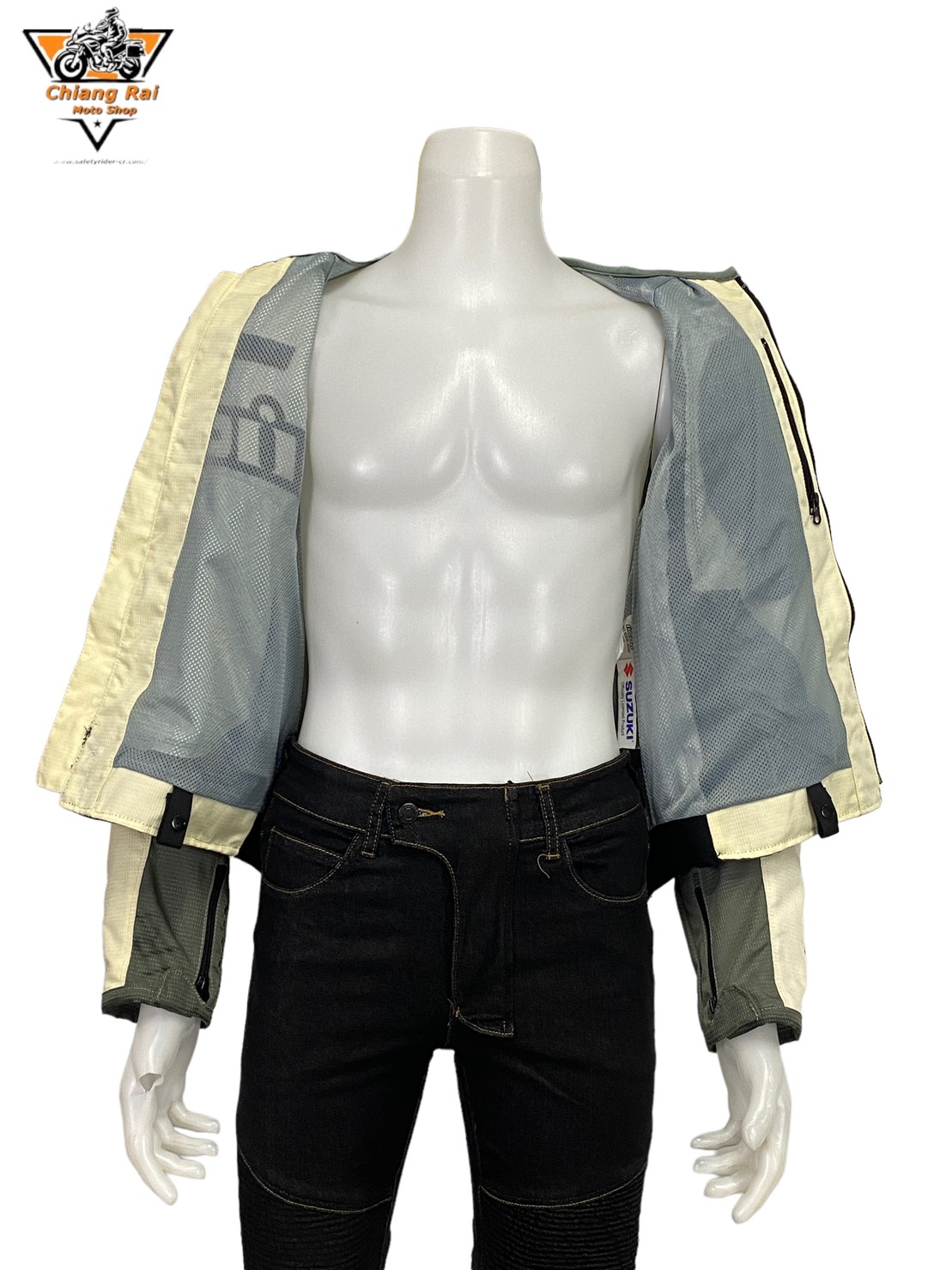 เสื้อขี่มอเตอร์ไซด์( มือสอง) RCSA 613: อก 42" ยาว 22" (M) **ICON**