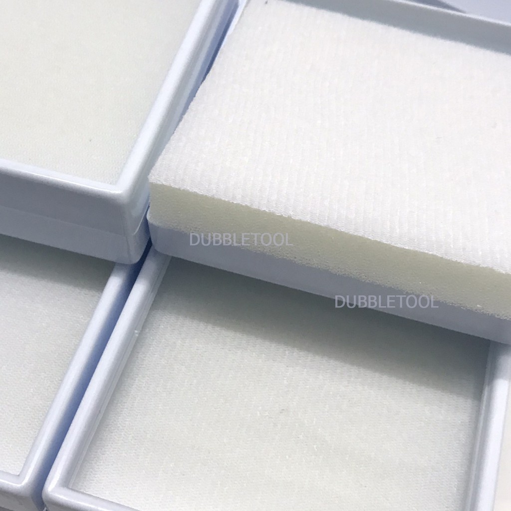 กล่องใสพลอยขนาด 9x9 Cm กล่องใส่เครื่องประดับพื้นเป็นพองน้ำ 1แพ็ค/10ใบ/สีขาว Gem Box 9x9Cm.