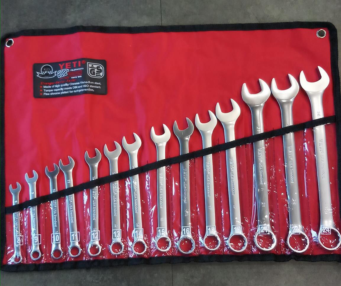 ประแจแหวนข้างปากตาย YETI 8-24 mm