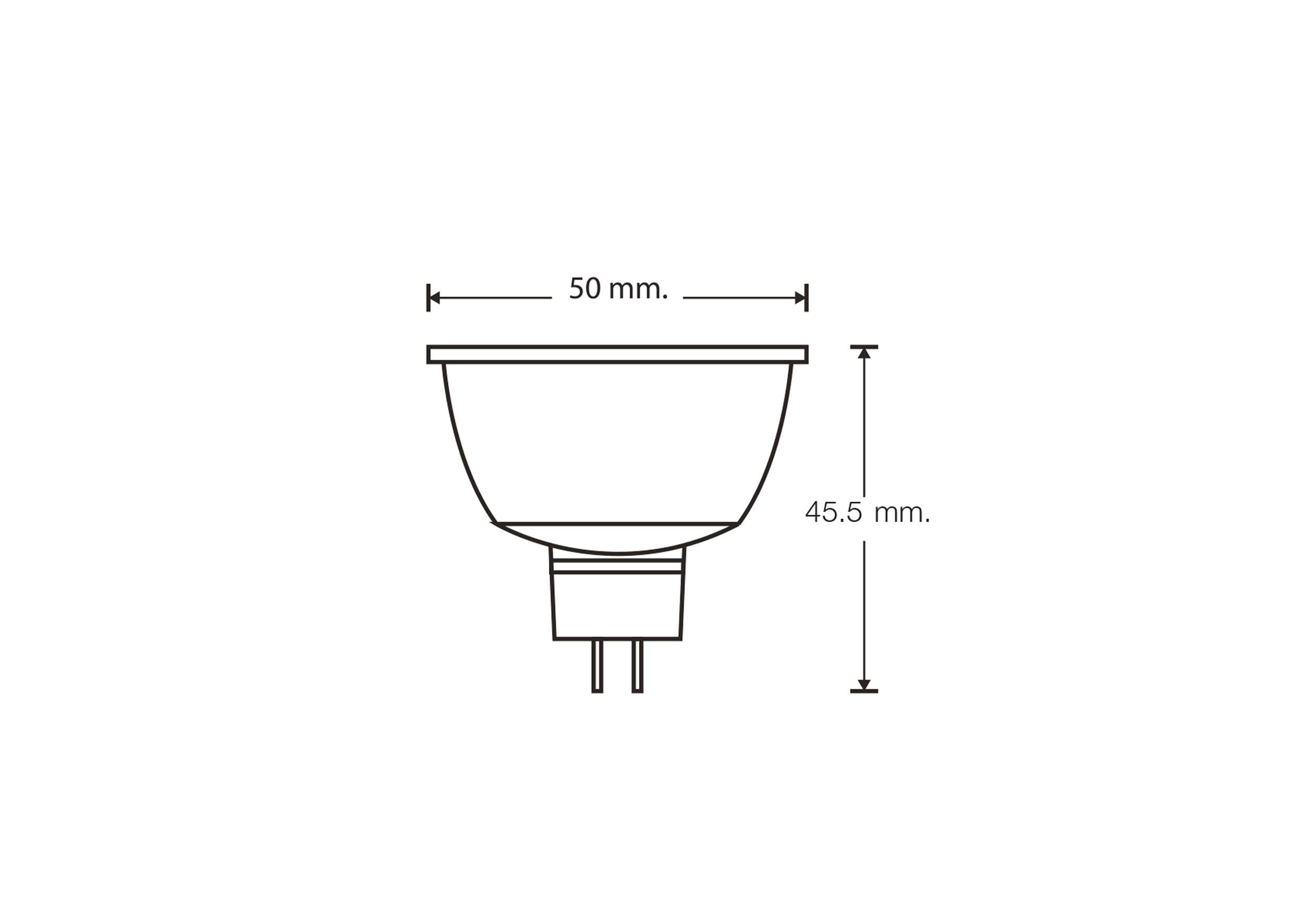 หลอด LED MR16 7W RACER